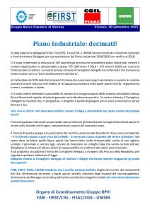 VOLANTINO UNITARIO PIANO INDUSTRIALE SETT 2015
