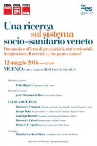 locandina ricerca sul sistema socio-sanitario veneto